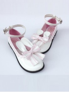 White Rabbit Ears Sweet Lolita Low-heeled Shoes