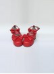 Red Matte Bowknot Lolita High Heel Shoes