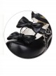 Pure Color Bowknot Thick Sole High Heel Shoes