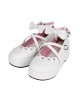 White Bowknot Round-toe Lolita High Heel Shoes