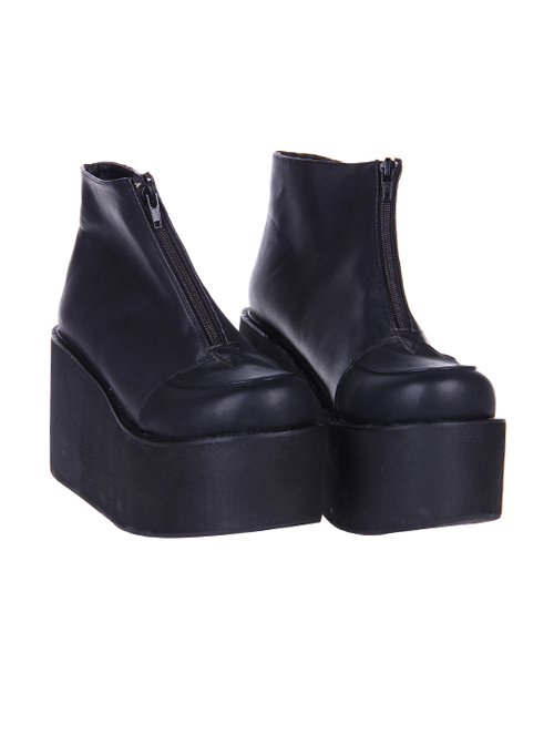 Thick Bottom Platform Punk Lolita Short Boots