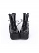 Punk Black Thick Bottom Platform Heel Lolita Boots