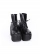 Punk Black Thick Bottom Platform Heel Lolita Boots