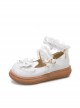 Cute Bowknot Round-toe Rabbit Ears Sweet Lolita Flat Shoes