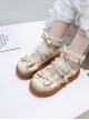 Cute Bowknot Round-toe Rabbit Ears Sweet Lolita Flat Shoes