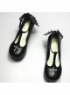 Angelic Imprint T-shaped Straps Gothic Lolita Heels Shoes with Detachable Angel Wings