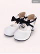 Round-toe Shallow Mouth Bowknot Star Pendant Lolita Shoes