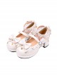 Stars Pendants Bowknot Lace Classic Lolita Heel Shoes