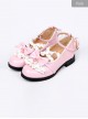 Cute Ruffle Bowknot Lolita Low-heel Shoes