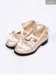 Cute Ruffle Bowknot Lolita Low-heel Shoes