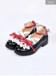 Cute Ruffle Bowknot Lolita Low-heel Shoes