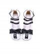 Round-toe Lace Bowknot Sweet Lolita Heel Shoes