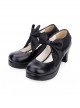 Round-toe Big Bowknot Sweet Lolita High Heel Shoes