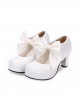 Round-toe Big Bowknot Sweet Lolita High Heel Shoes