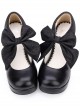 Round-toe Big Bowknot Sweet Lolita High Heel Shoes