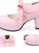 Round-toe Big Bowknot Sweet Lolita High Heel Shoes