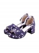 Dreamy Cute Fish Printing Round-toe Sweet Lolita Sandals