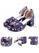 Dreamy Cute Fish Printing Round-toe Sweet Lolita Sandals