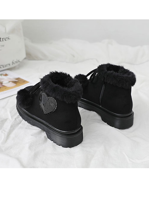 Black Or Brown Suede Sweet Lolita Short Martin Boots