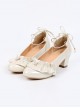 Luminous Pearl Series Ruffle Bowknot Lolita Multicolor High Heels Shoes