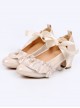 Luminous Pearl Series Ruffle Bowknot Lolita Multicolor High Heels Shoes