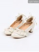 Luminous Pearl Series Ruffle Bowknot Lolita Multicolor High Heels Shoes