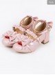 Jam Girl Series Red Bead Pendant Sweet Lolita High Heels Shoes