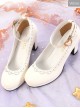 Pure White Or Black Round-Toe Elegant Classic Lolita Shoes