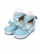 Round-toe Sweet Bowknot Lace Sweet Lolita Shoes