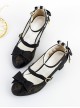 Musical Note Printing Bowknot Classic Lolita High Heel Shoes