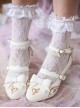 Musical Note Printing Bowknot Classic Lolita High Heel Shoes