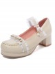 Princess Lace Edge Classic Lolita Thick Heel High Heels Shoes
