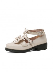 Retro Cute Bowknot Sweet Lolita Low Heel Shoes