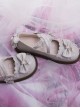 Laser PU Leather Sweet Lolita Bowknot Round-toe Flat Shoes