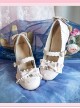 Bowknot Patent Leather Sweet Lolita Low Heel Shoes