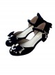 Suede Fabric Elegant Bowknot Classic Lolita High Heel Shoes