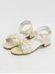 Elegant Lovely Bowknot Classic Lolita Low-heel Sandals