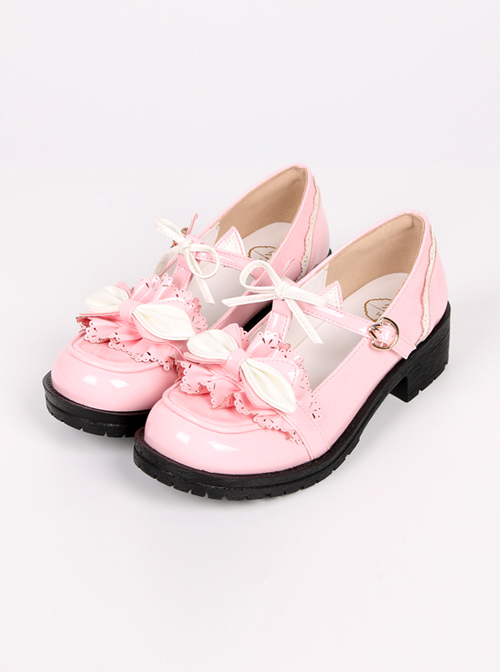 The Baby Cat Series Sweet Lolita Middle Heel Shoes