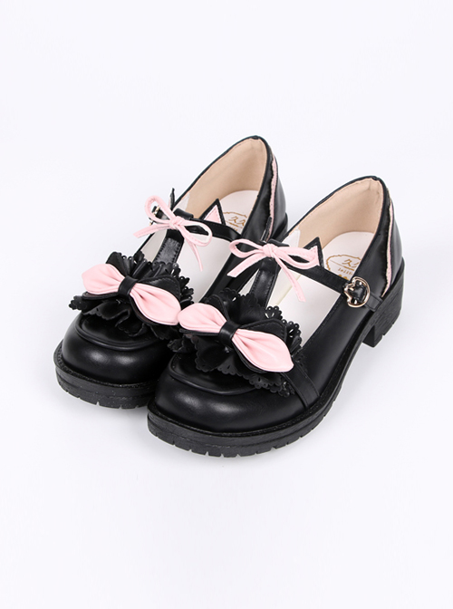 The Baby Cat Series Sweet Lolita Middle Heel Shoes