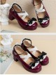 Retro Patent Leather Bowknot Sweet Lolita Shoes