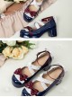 Retro Patent Leather Bowknot Sweet Lolita Shoes