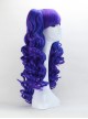 Lolita blue and purple Japanese pick long curly anime