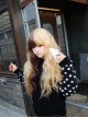 Cosplay two-color stitching Lolita corn hot wig