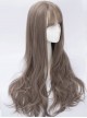 Granny Gray Air Bangs Long Curly Hair Classic Lolita Wig