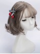 Granny Gray Air Bangs Short Curly Hair Lolita Wig