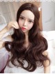 Chocolate Centre Parting Long Curly Hair Lolita Wig