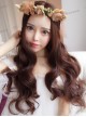 Chocolate Centre Parting Long Curly Hair Lolita Wig