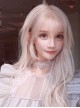 Fashion Lolita Pale Gold Long Curly Wig