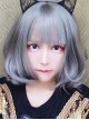 Harajuku Style Large Wavy Short Curly Hair Granny Grey Lolita Wig