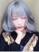 Harajuku Style Large Wavy Short Curly Hair Granny Grey Lolita Wig